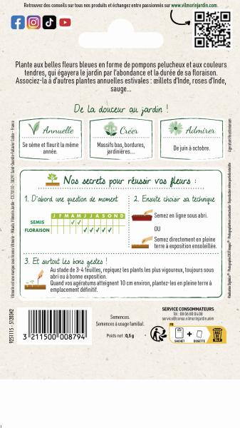 Fleurs - Agératum Roi des Bleus - MEDIA_PACKAGING_VERSO